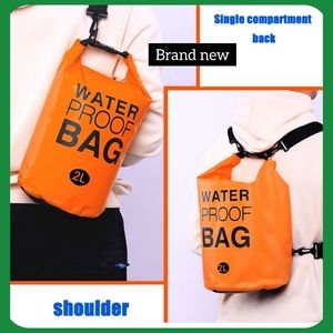 Brand new orange 2L dry bag camping swimming travel waterproof bag